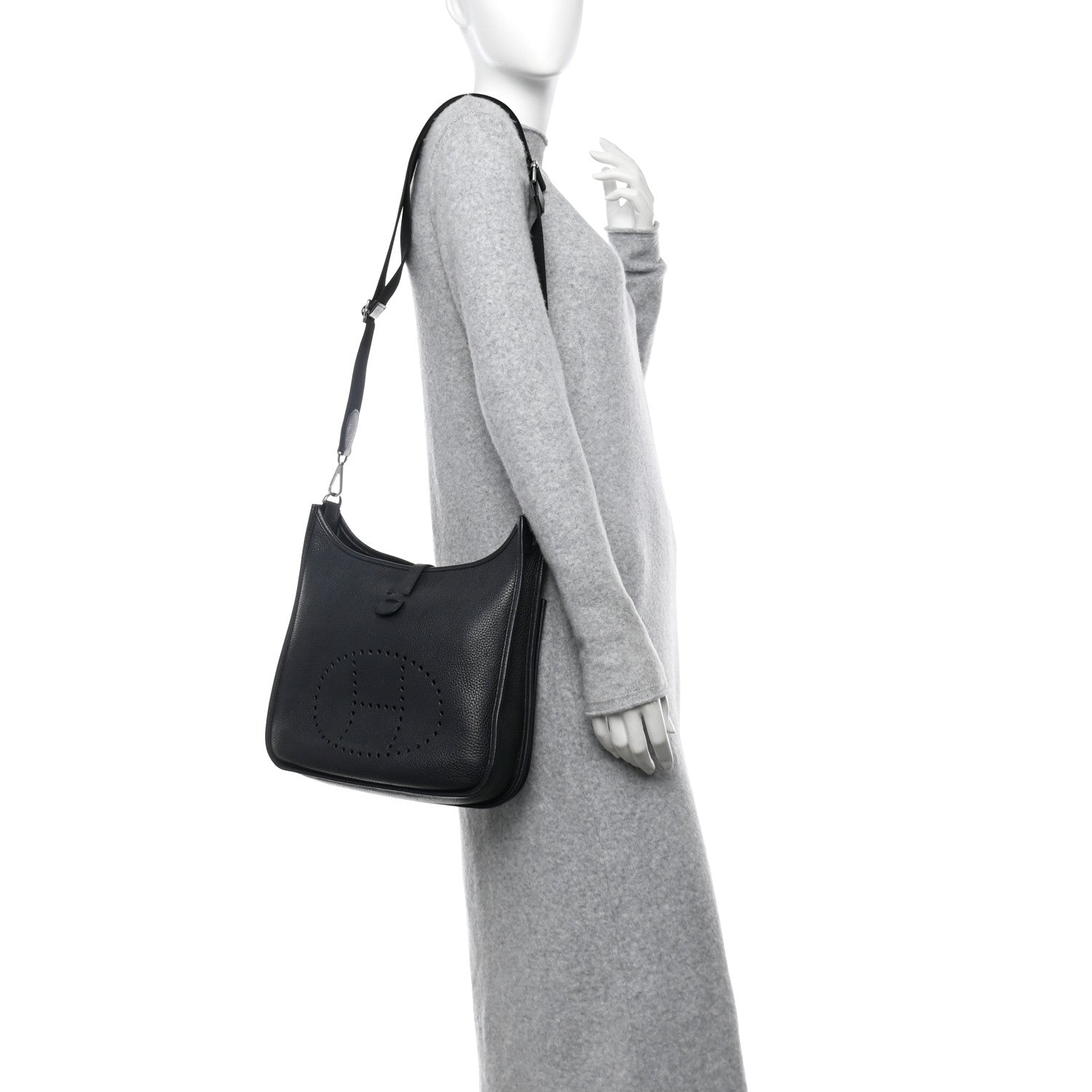 Hermes Taurillon Clemence Evelyne III PM Black 2 of 10