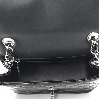 Chanel Patent Calfskin Quilted Mini Square Flap Black 5 of 9