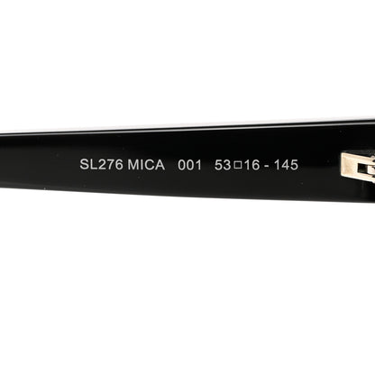 Saint Laurent Acetate Mica Cat Eye Sunglasses SL 276 Black 5 of 9