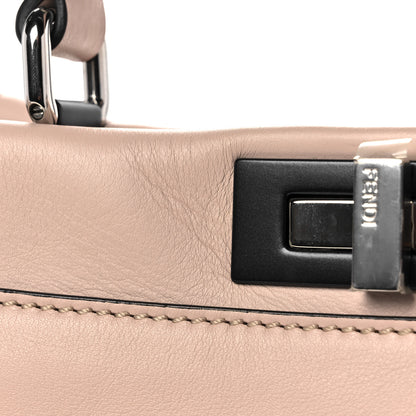Fendi Vitello Seta Shiny Nappa Medium Peekaboo Iconic Satchel Soap Opale 9 of 9