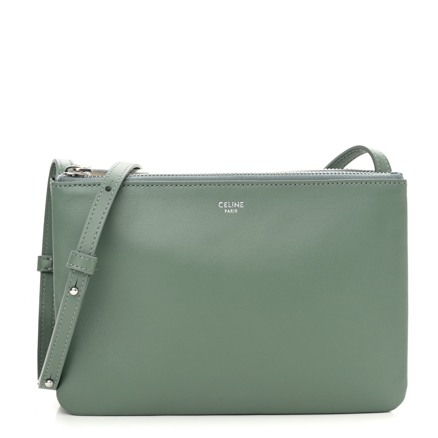 Lambskin Small Trio Crossbody Bag Celadon