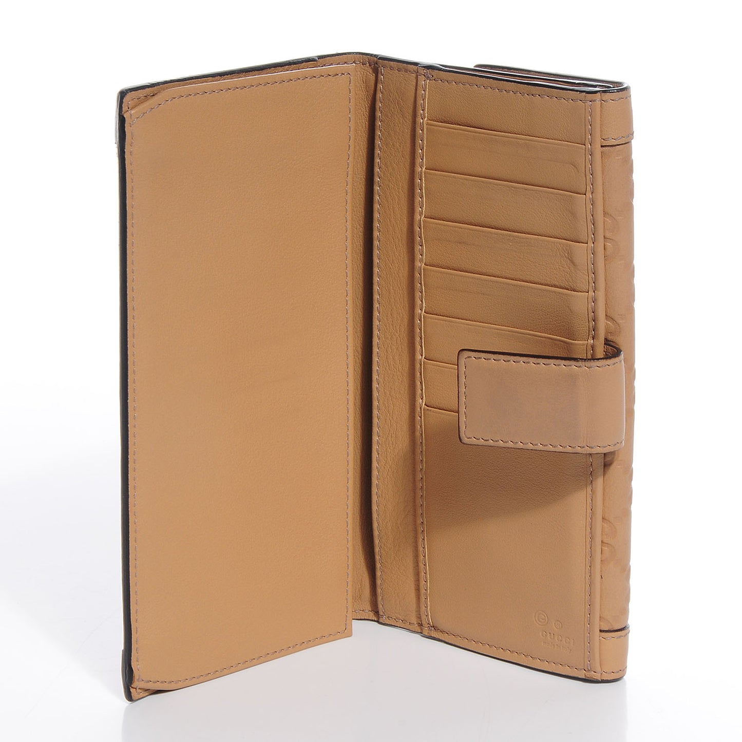 Guccissima Continental Charmy Wallet Beige