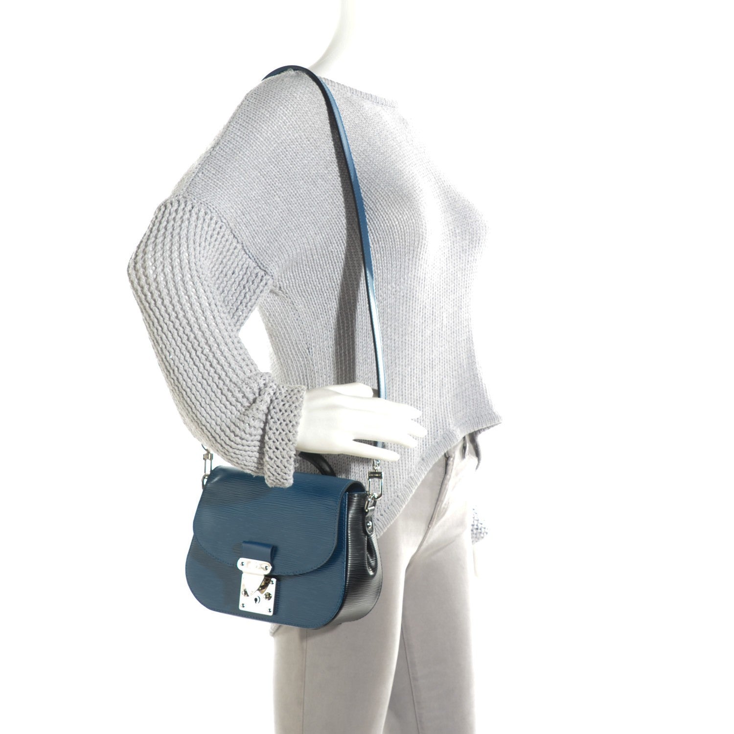 Louis Vuitton Epi Bi-Color Eden Saphir Black 2 of 7