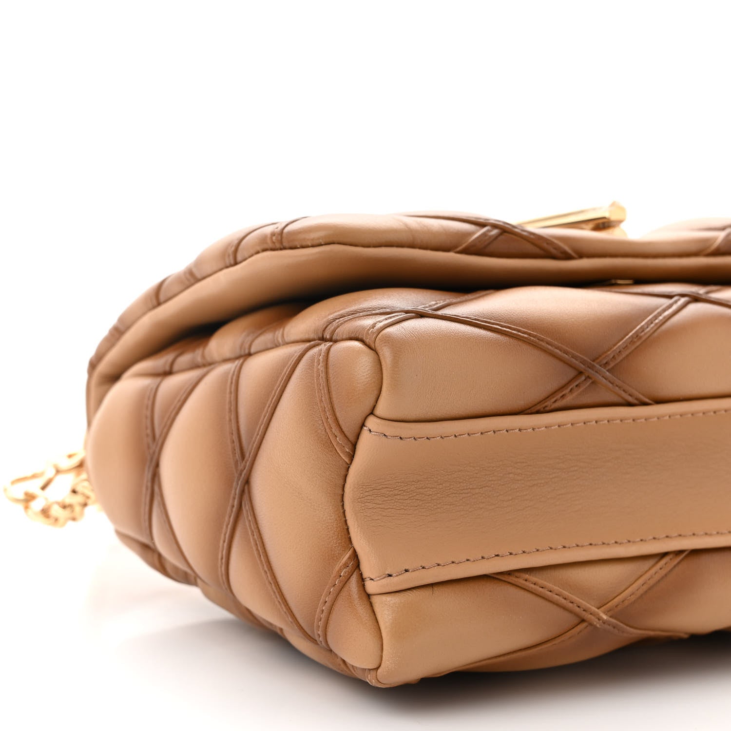 Louis Vuitton Lambskin Malletage Top Handle GO-14 MM Sand 9 of 10