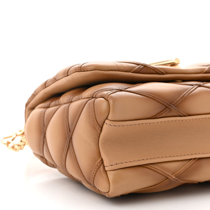 Louis Vuitton Lambskin Malletage Top Handle GO-14 MM Sand 9 of 10