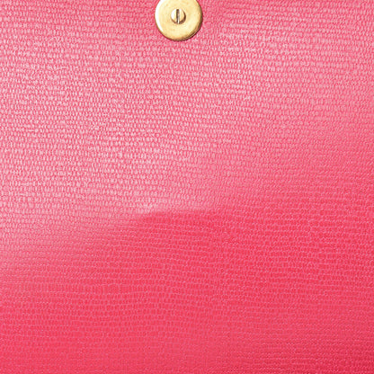 Saint Laurent Textured Calfskin Y Ligne Clutch Fuchsia 9 of 15