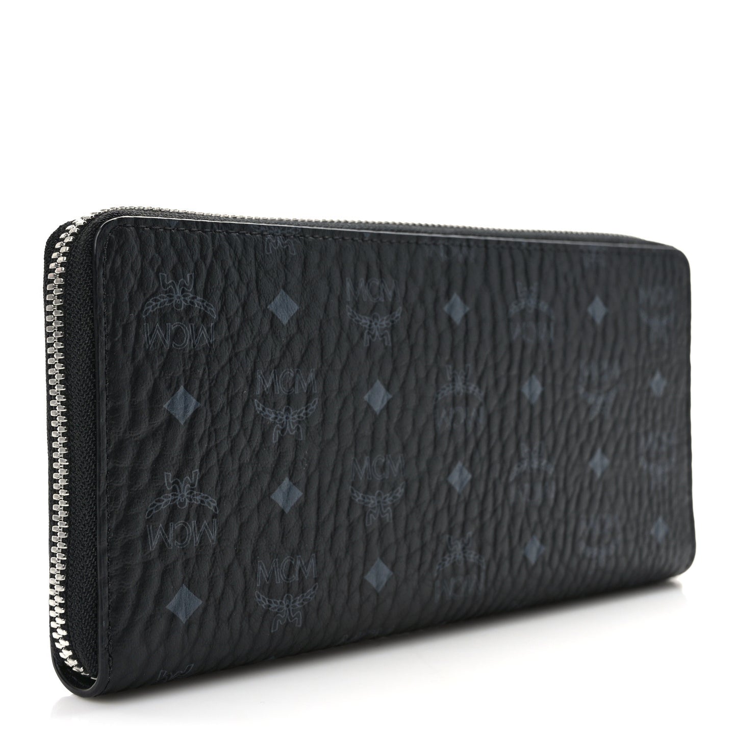 Visetos Large Zip Around Wallet Black