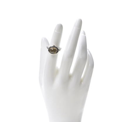 David Yurman Sterling Silver Smoky Quartz Citrine 11mm Renaissance Ring 49 4.75 2 of 5