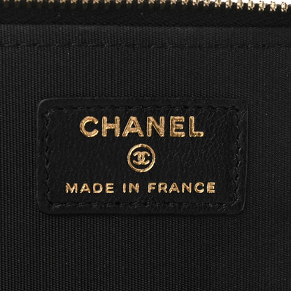Chanel Lambskin Quilted Small Top Handle Vanity Case With Chain Black 6 of 11