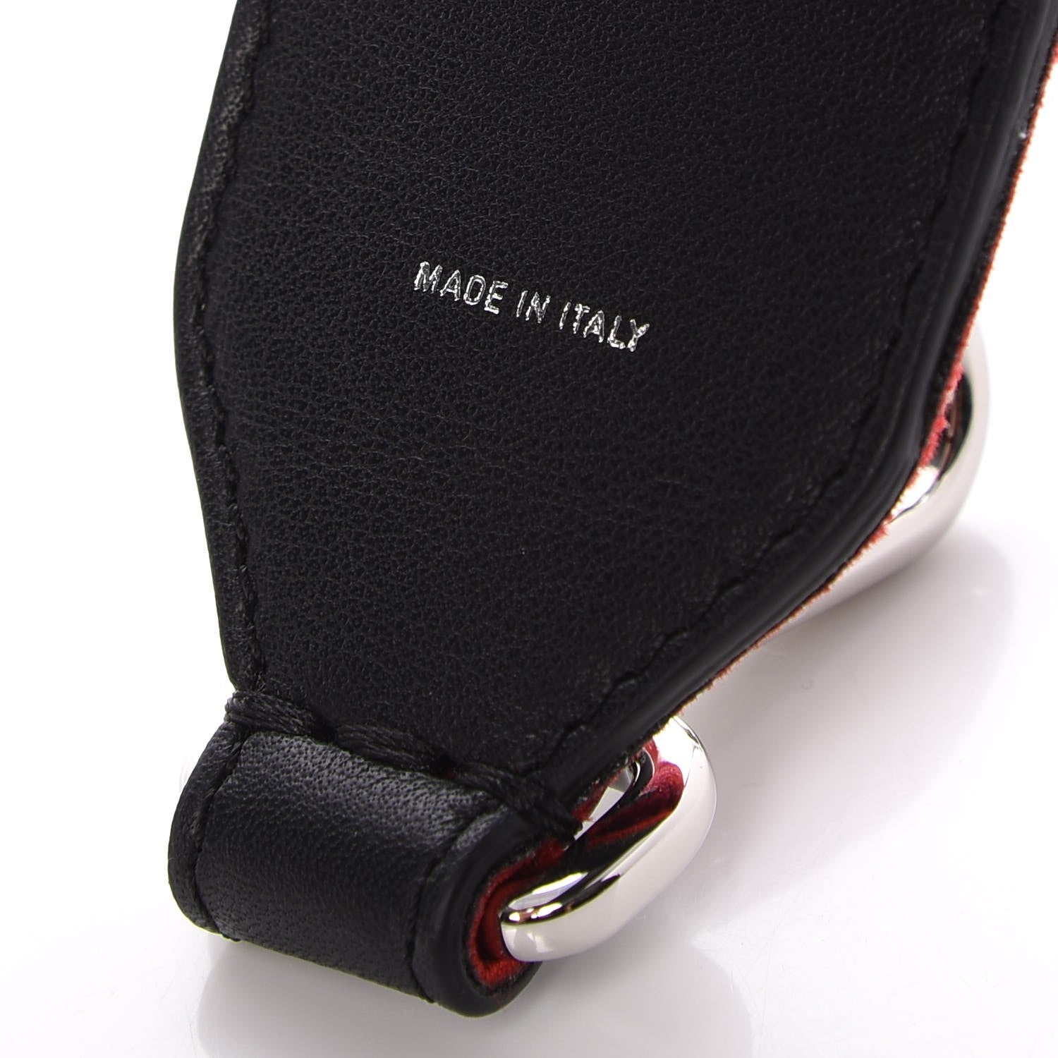 Fendi Velvet FF Mini Strap You Red 4 of 5