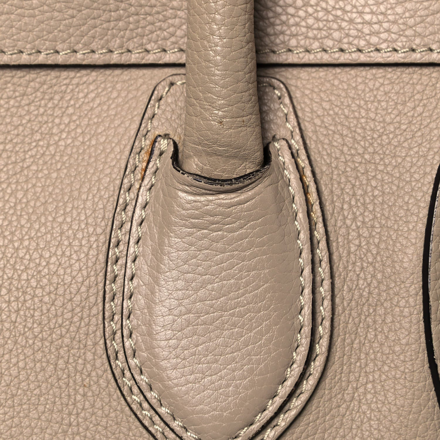 Celine Drummed Calfskin Mini Luggage Dune 13 of 15