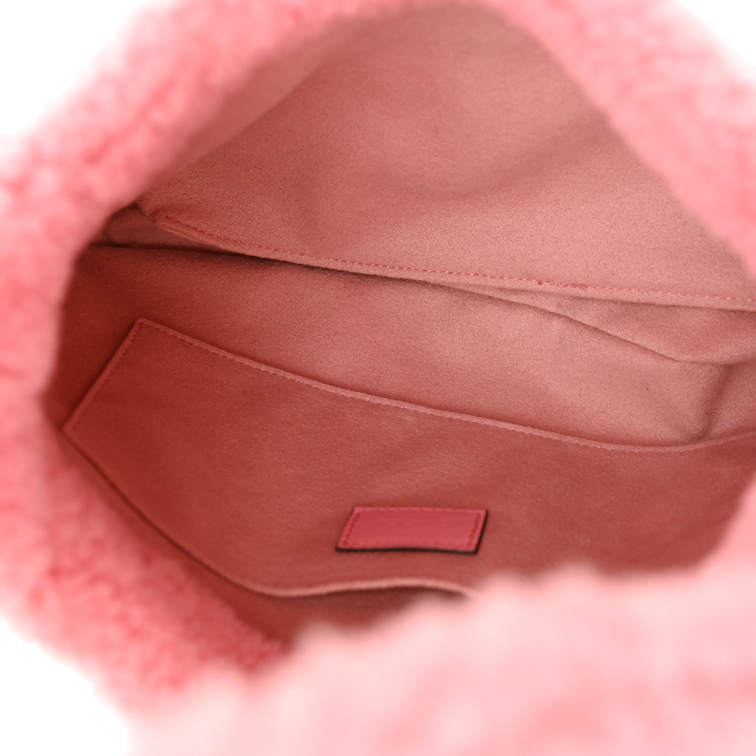 Gucci Shearling Small Jackie 1961 Shoulder Bag Lotus Pink 5 of 10