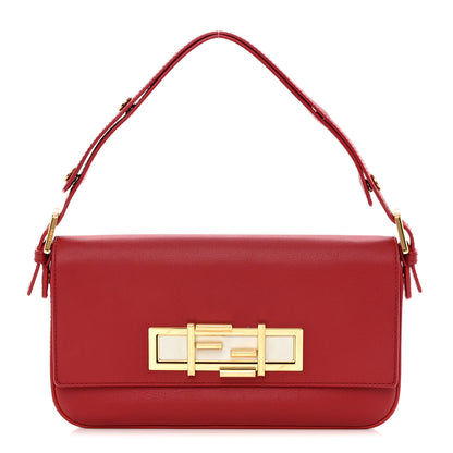Fendi Vitello Dolce Bi-Color 3Baguette Shoulder Bag Mattone White 1 of 16