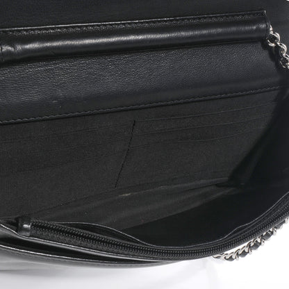 Chanel Lambskin Timeless CC Wallet On Chain WOC Black 7 of 9