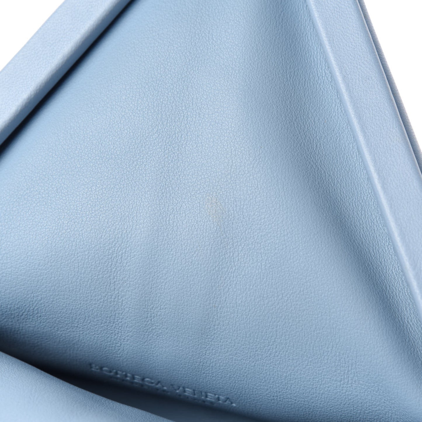 Lambskin BV Trine Clutch Ice