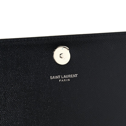 Saint Laurent Grain De Poudre Medium Classic Monogram Kate Satchel Black 7 of 11