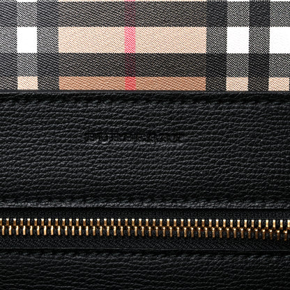 Burberry Calfskin Crest Embossed Small Tote Black 6 of 9