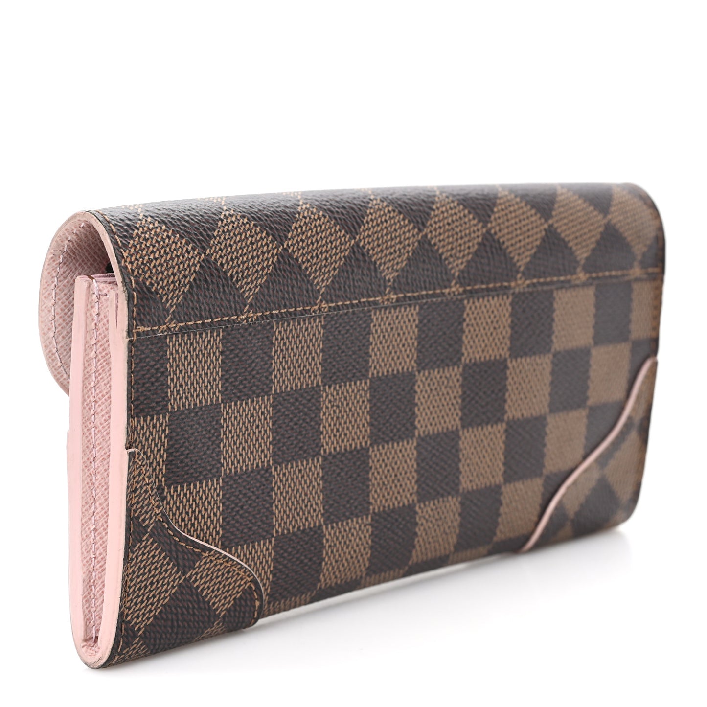 Damier Ebene Caissa Wallet Rose Ballerine