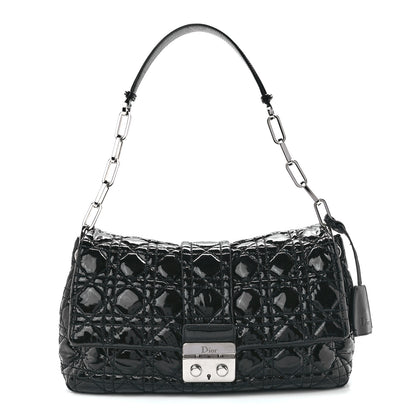 Christian Dior Patent Cannage New Lock Flap Black 1 of 12