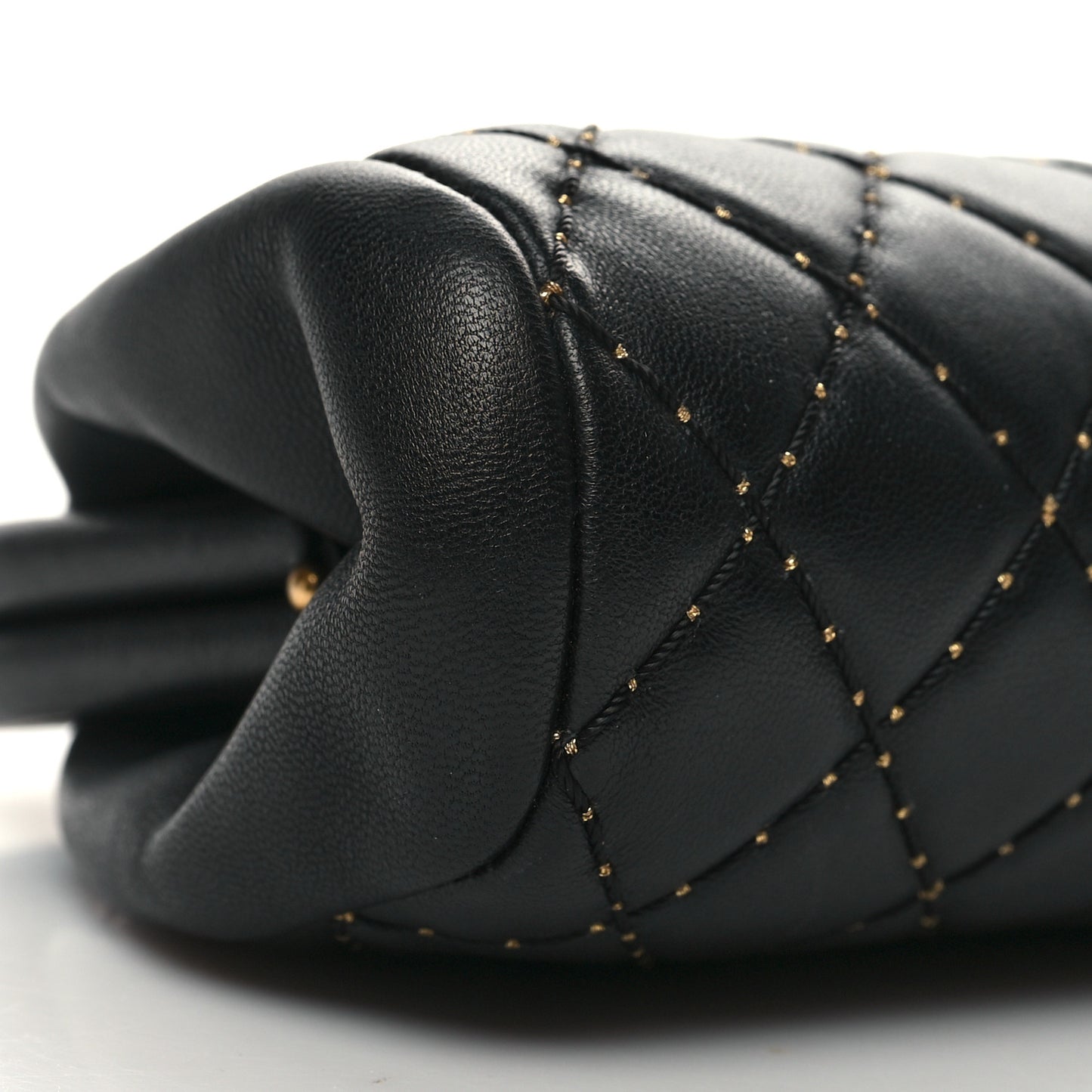 Lambskin Stitched Timeless Clutch Black
