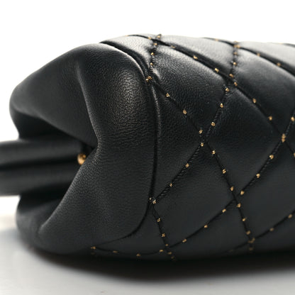 Chanel Lambskin Stitched Timeless Clutch Black 9 of 10