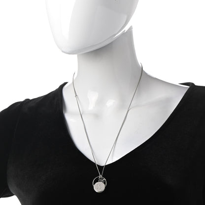 Louis Vuitton Zamac Palladium Monogram Charms Necklace Silver 2 of 8