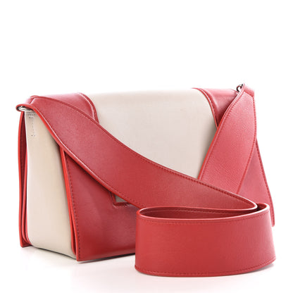 Celine Shiny Smooth Calfskin Medium Frame Shoulder Bag Poppy Red Clay 2 of 9