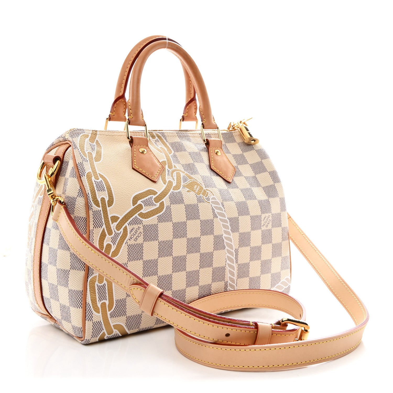 Louis Vuitton Damier Azur Nautical Speedy Bandouliere 25 3 of 9