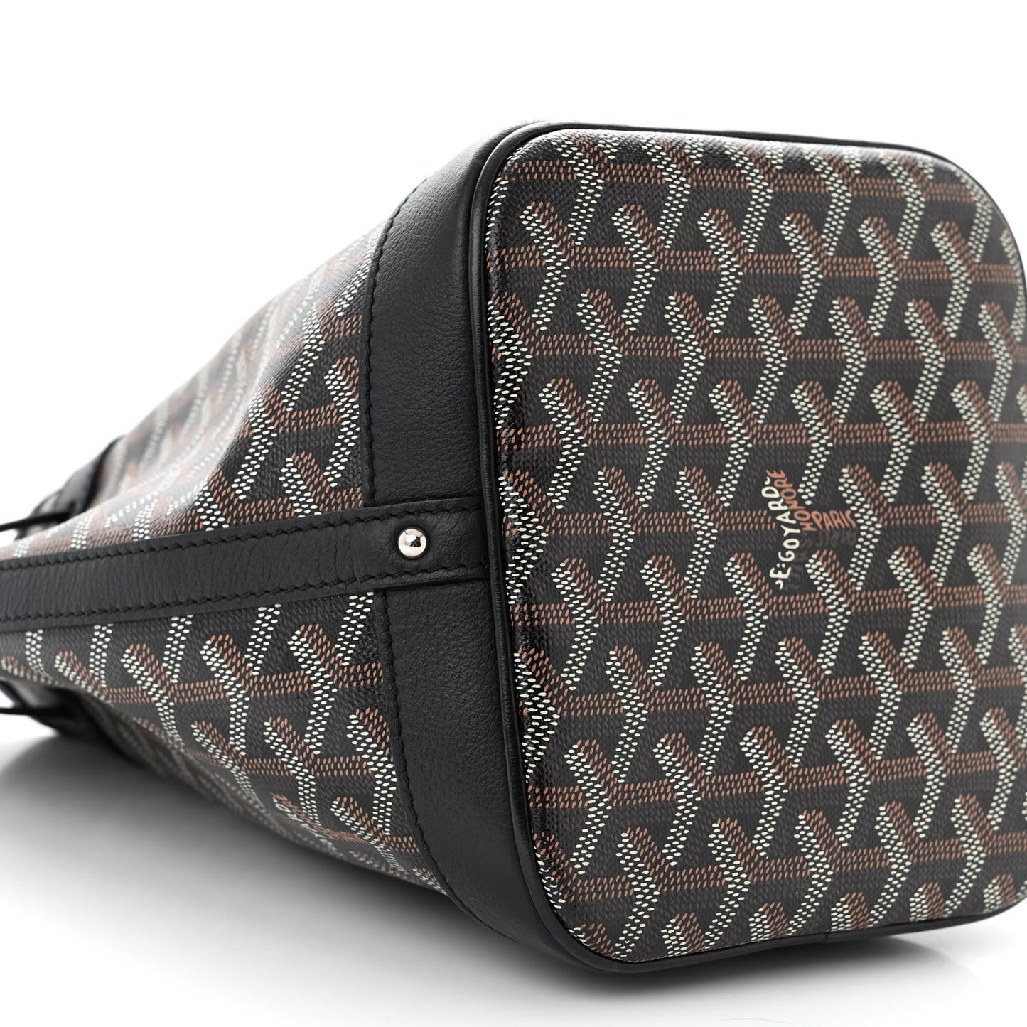 Goyardine Petit Flot Bucket Bag PM Black