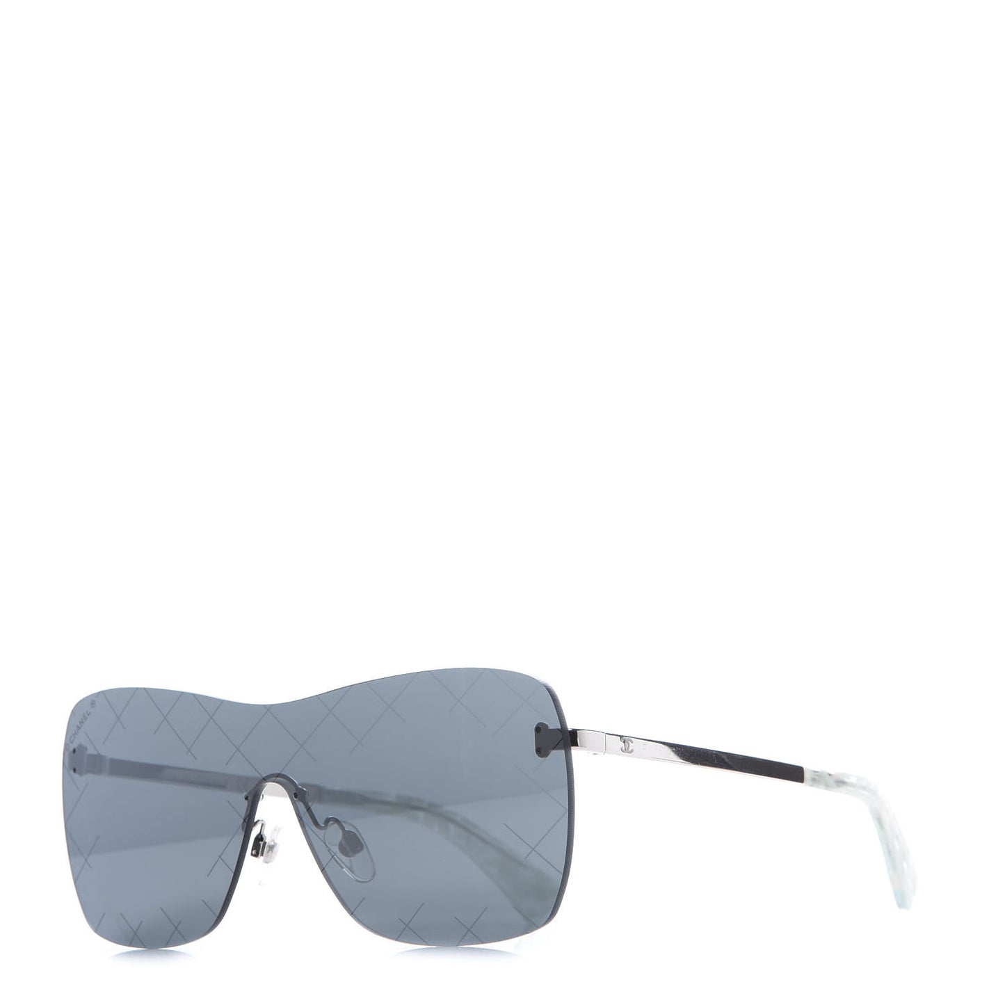 Metal Shield Runway Sunglasses 4215 Metallic Blue