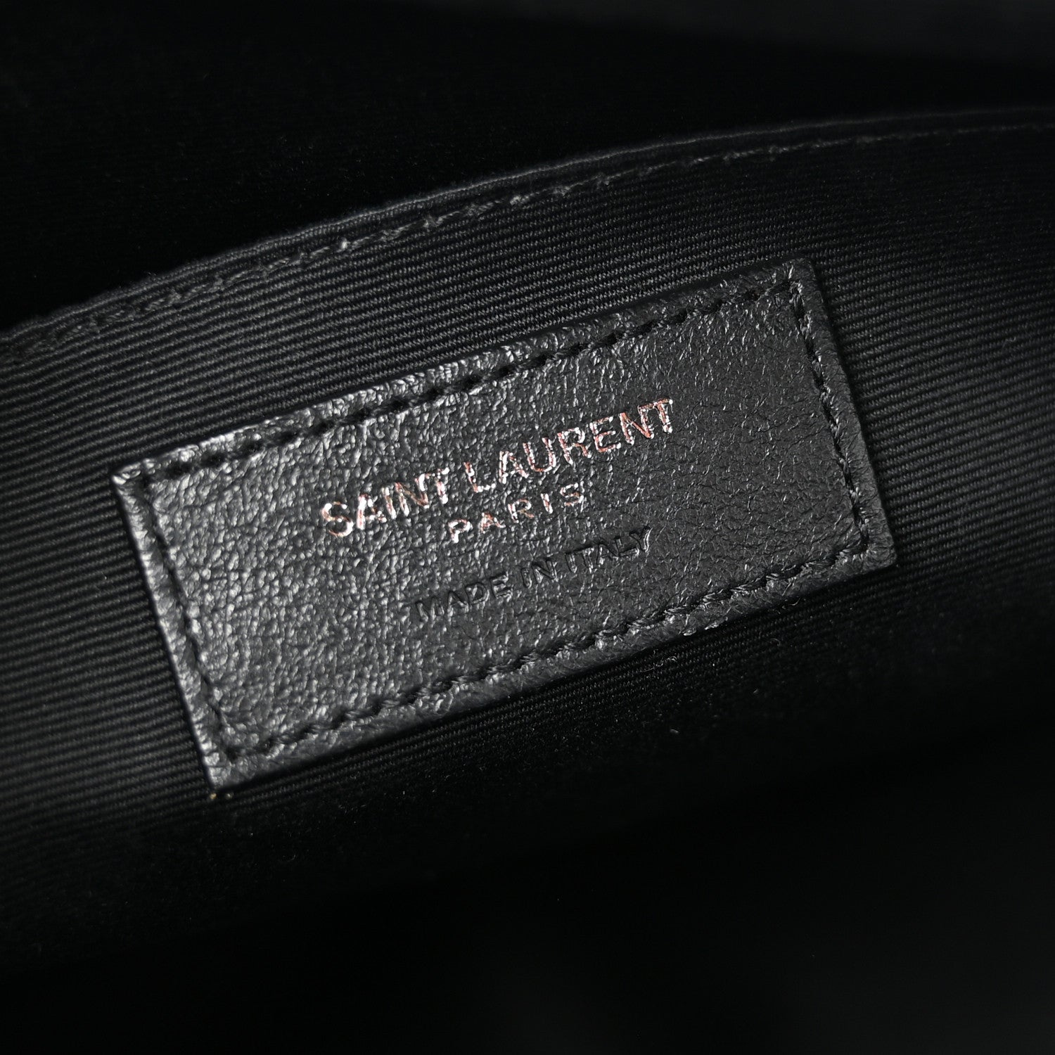 Saint Laurent Calfskin Matelasse Monogram Monochrome Lou Camera Bag Black 6 of 12