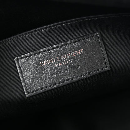 Saint Laurent Calfskin Matelasse Monogram Monochrome Lou Camera Bag Black 6 of 12