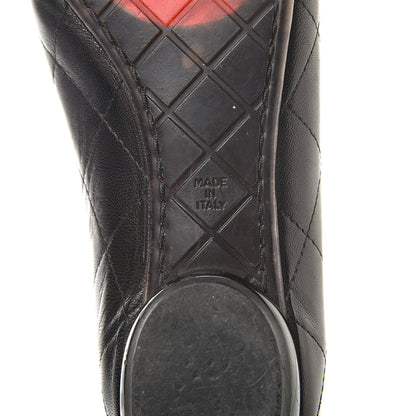 Chanel Lambskin Cambon Quilted Ballerina Flats 37 Black 8 of 12
