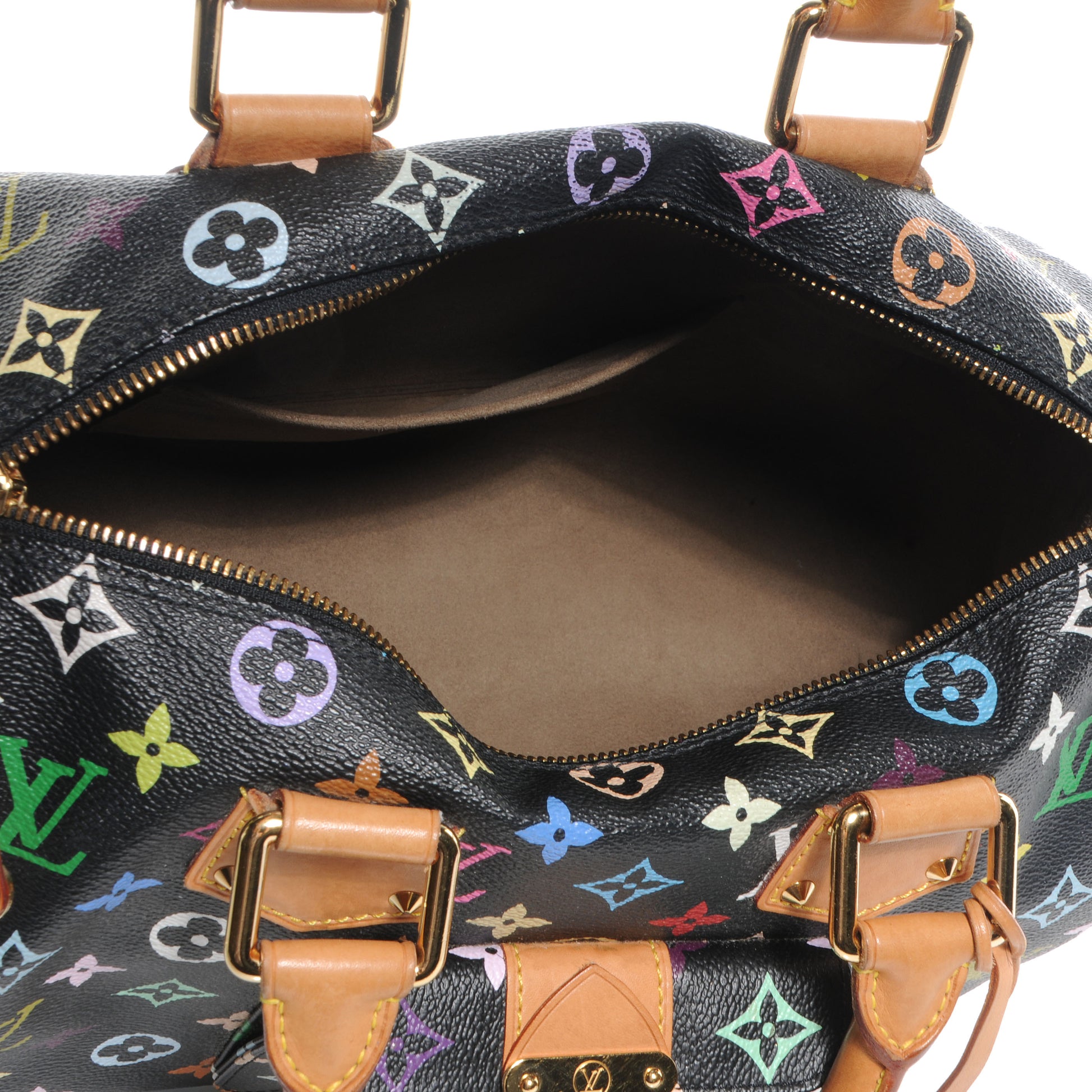Louis Vuitton Monogram Multicolor Speedy 30 Black 5 of 8