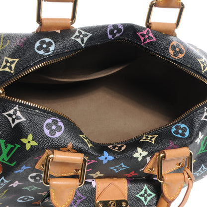 Louis Vuitton Monogram Multicolor Speedy 30 Black 5 of 8