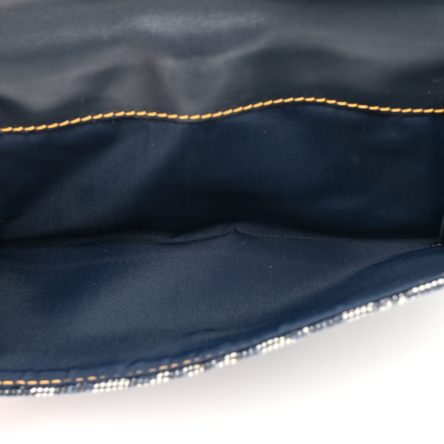 Monogram Saddle Wallet Navy