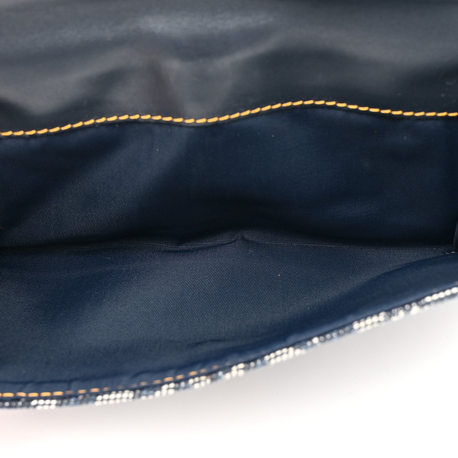 Christian Dior Monogram Saddle Wallet Navy 7 of 14