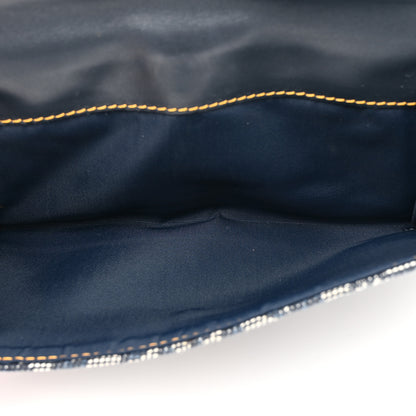Christian Dior Monogram Saddle Wallet Navy 7 of 14