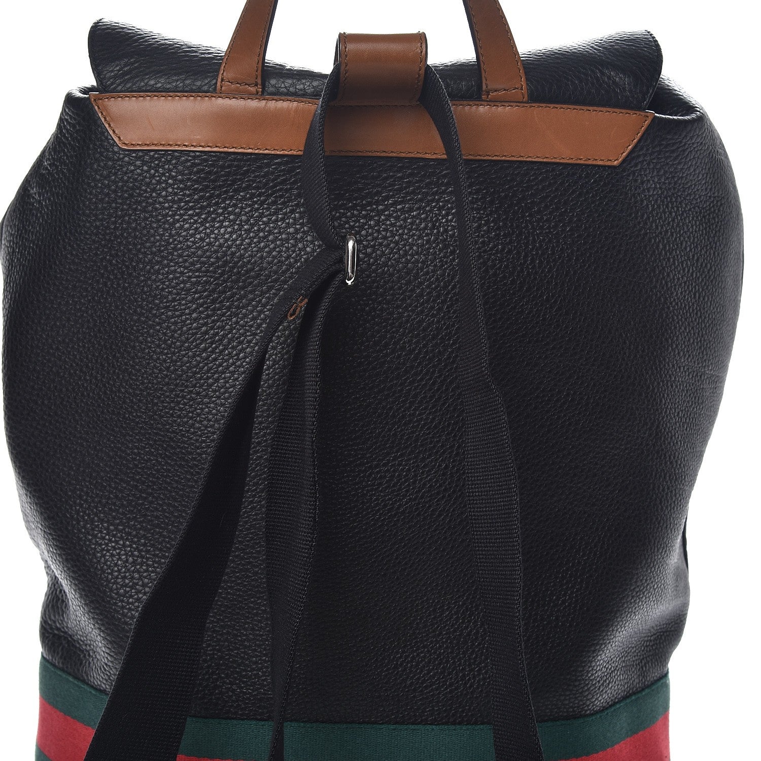 Gucci Calfskin Signature Web Backpack Black 9 of 12