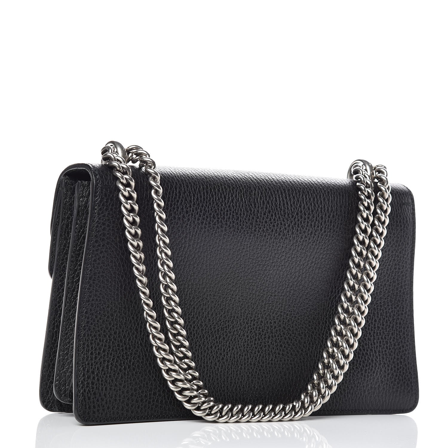 Gucci Pebbled Calfskin Small Dionysus Shoulder Bag Black 3 of 9