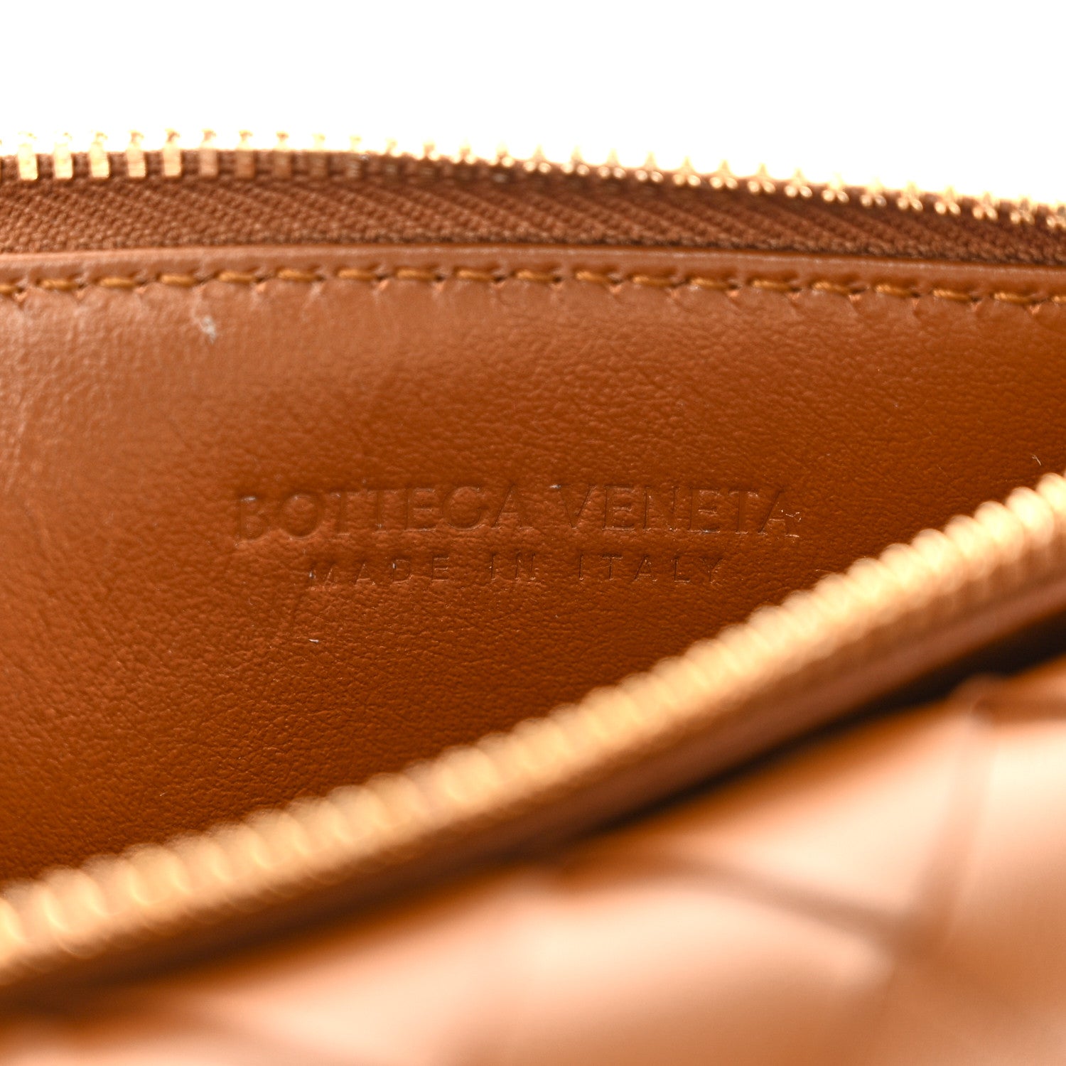 Bottega Veneta Nappa Intrecciato Andiamo Flap Wallet Cognac 7 of 8
