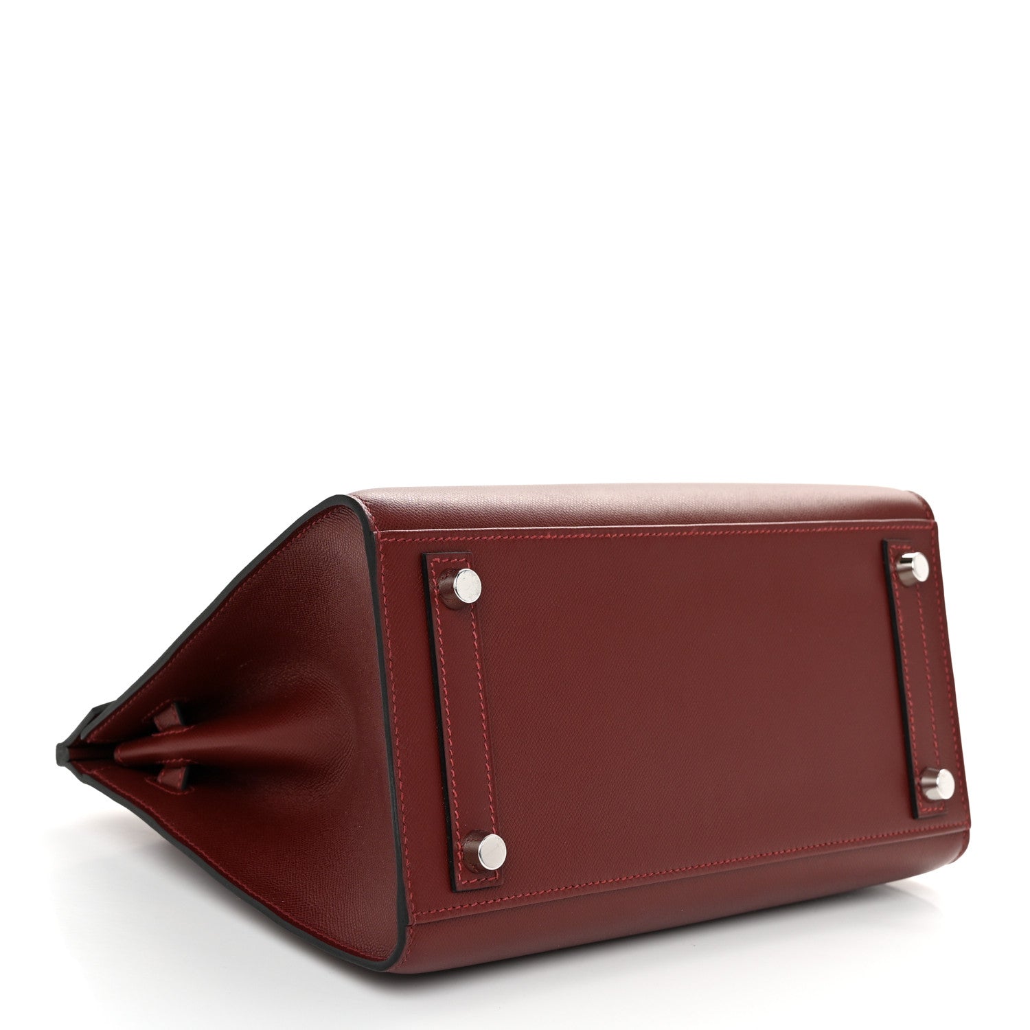 Hermes Madame Calfskin Birkin Sellier 25 Rouge H 4 of 13