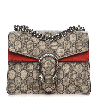 Gucci GG Supreme Monogram Mini Dionysus Shoulder Bag Hibiscus Red 1 of 7