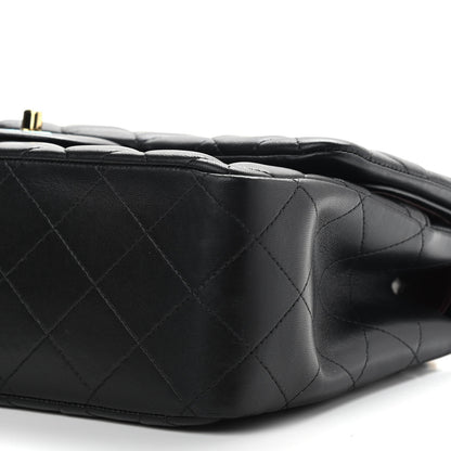 Chanel Lambskin Quilted Jumbo Double Flap Black 9 of 11
