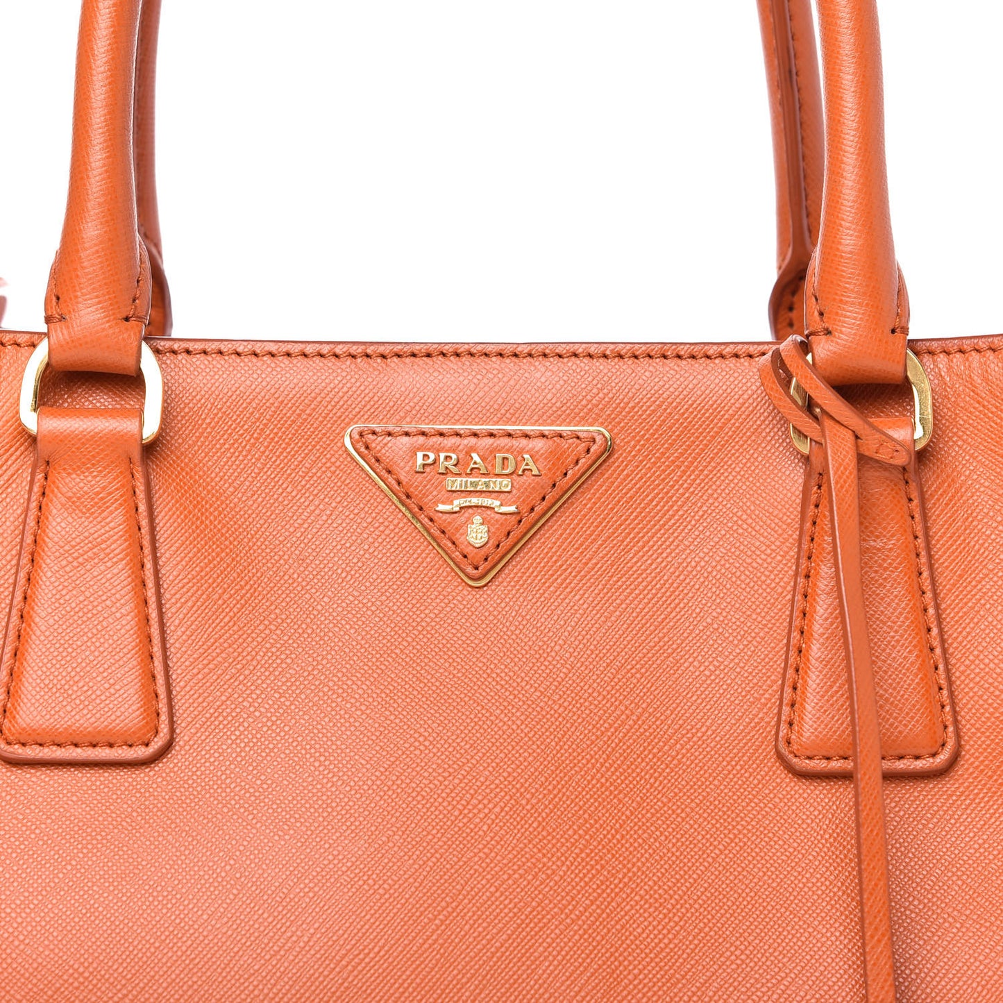Saffiano Lux Small Tote Papaya