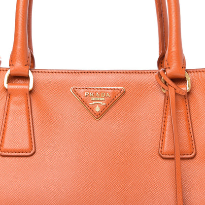 Prada Saffiano Lux Small Tote Papaya 10 of 10