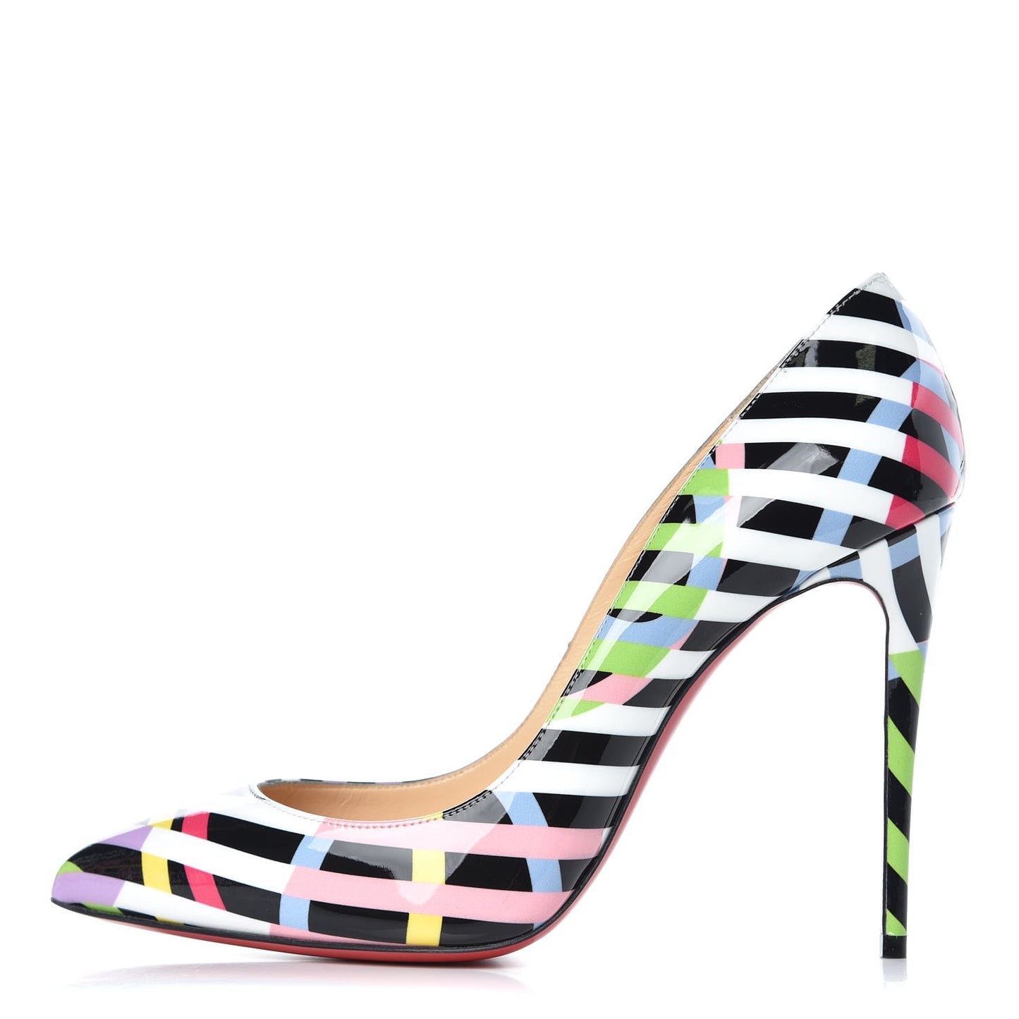 Patent Cinestripes Pigalle Follies 100 Pumps 39.5 Multi