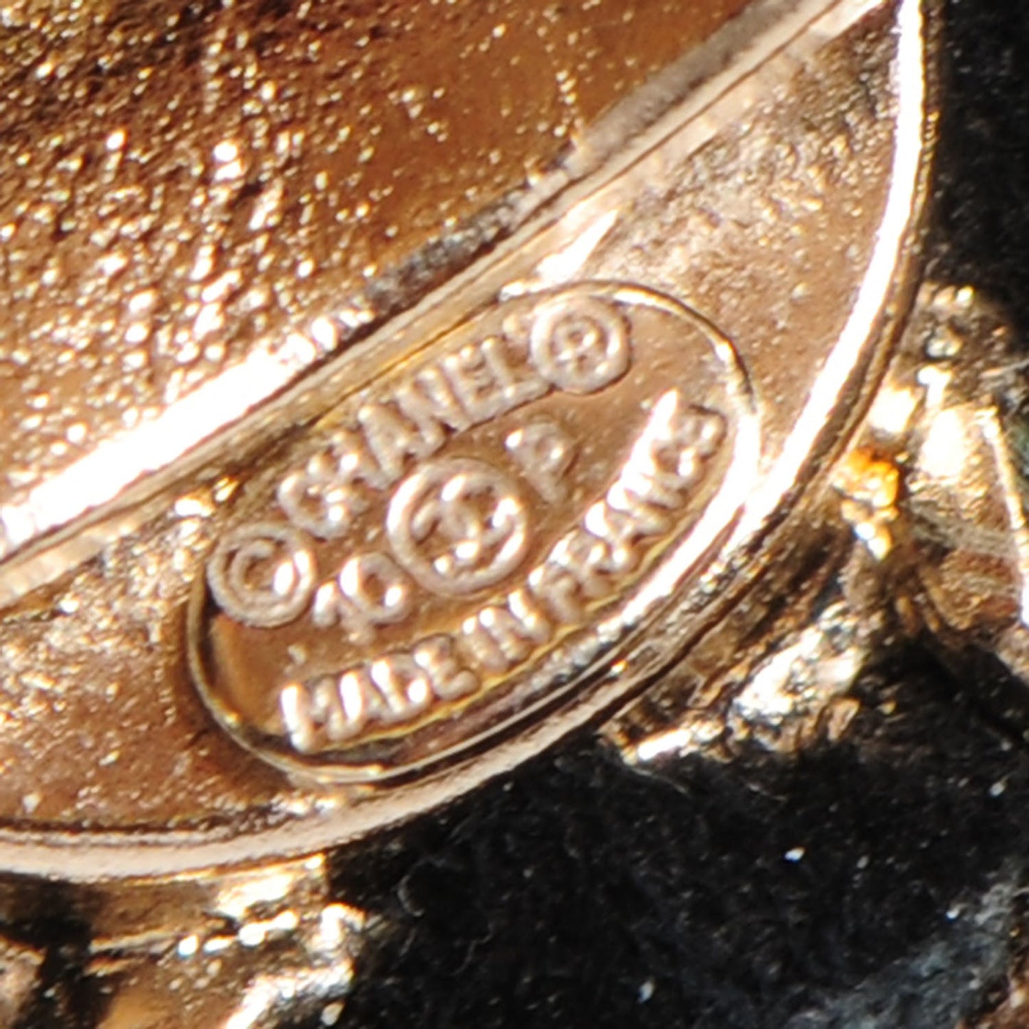 Pearl CC Chain Ring Gold 6.5