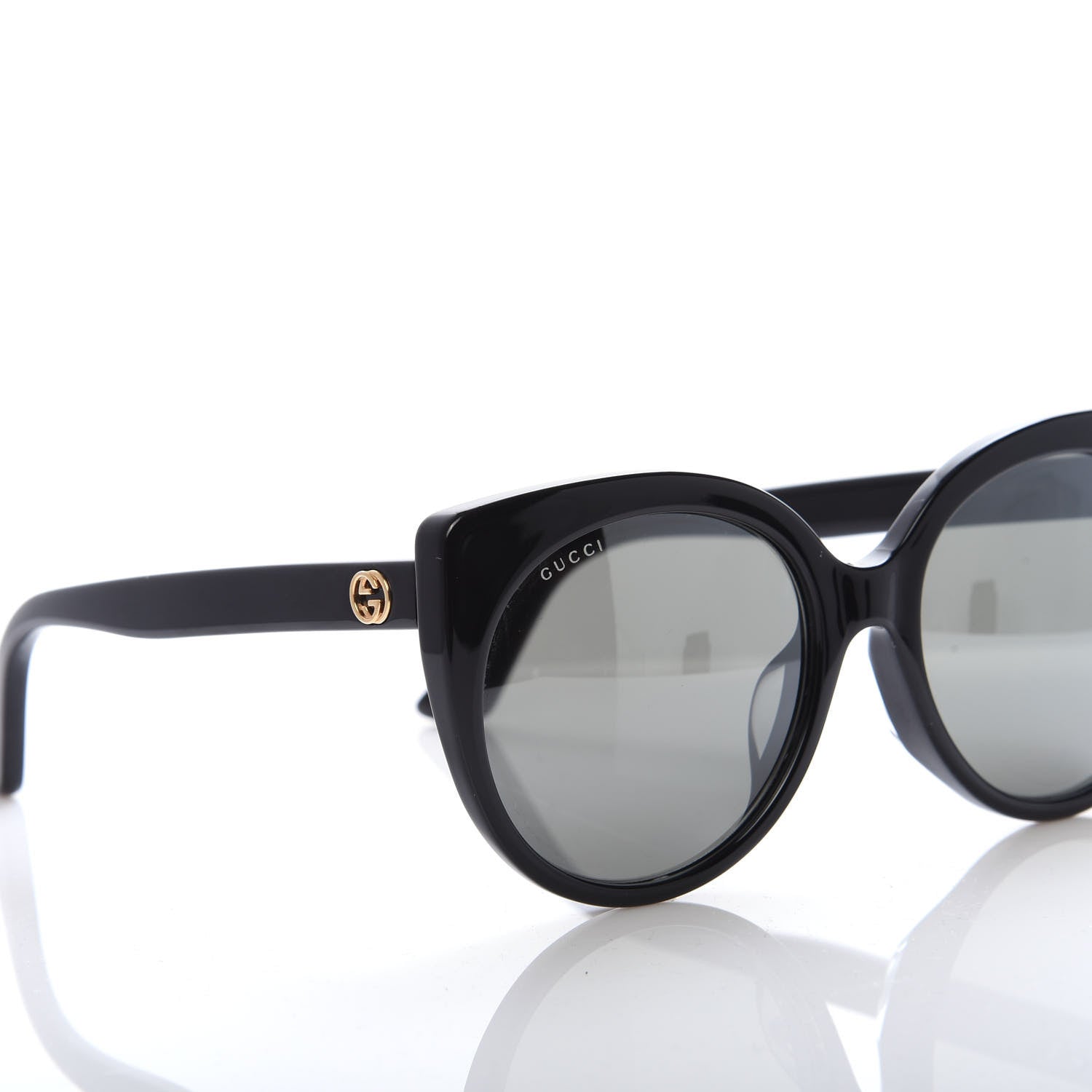 Gucci Cat Eye Sunglasses GG 0325S Black 7 of 8