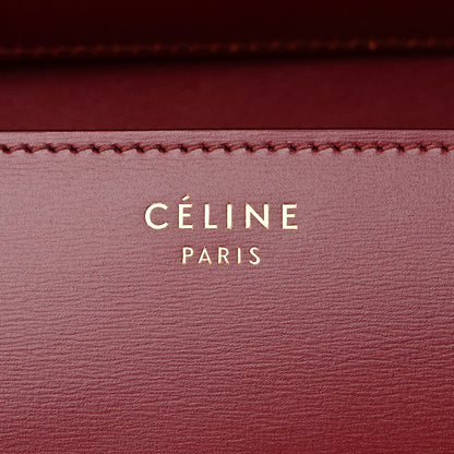 Celine Box Calfskin Medium Classic Box Flap Bag Burgundy 5 of 9